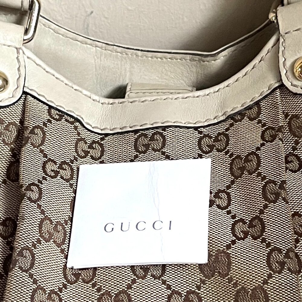 Auc Gucci GG Monogram Canvas Sukey Bag - Picture 11 of 12